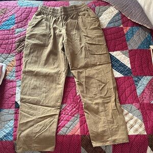 elizabeth suzann canvas clyde pants size medium